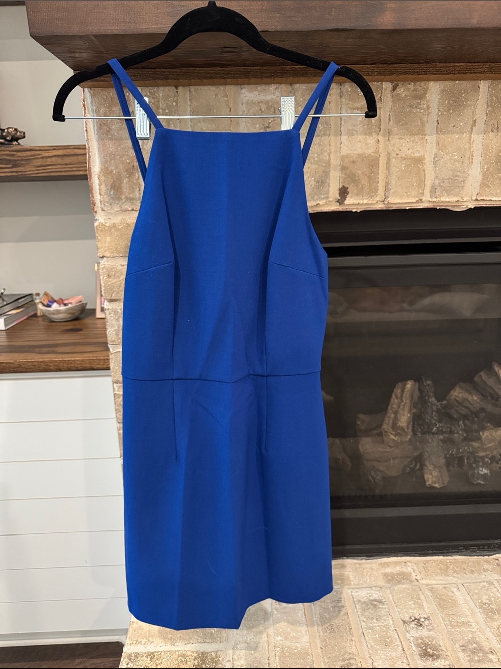 French Connection Classic Royal Blue Spaghetti-Strap Dress - Women